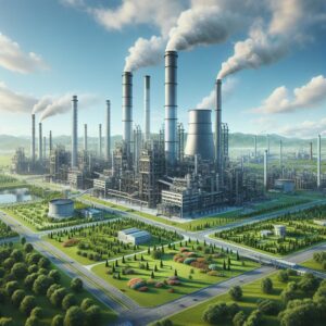 "Industrial park with growth"