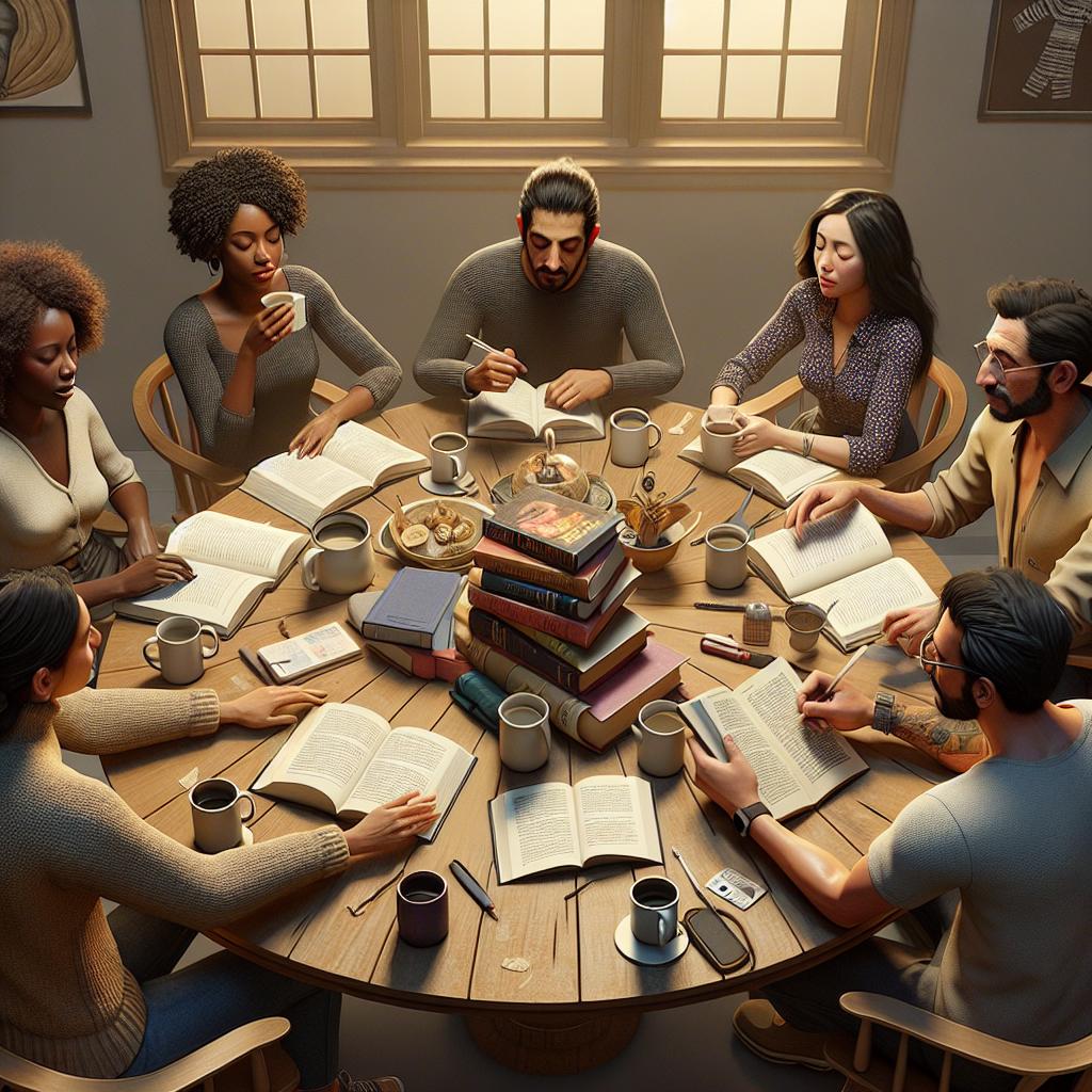 Book discussion group setting