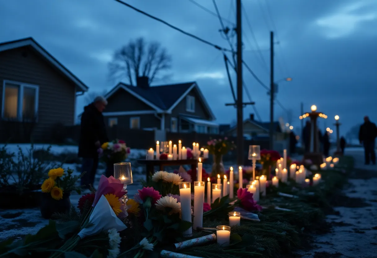 A candlelight vigil for victims in Jefferson County