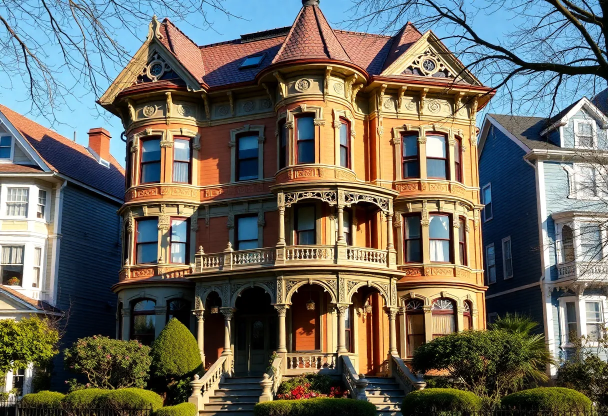 Exterior view of the Hassinger Daniels Mansion in Birmingham, Alabama