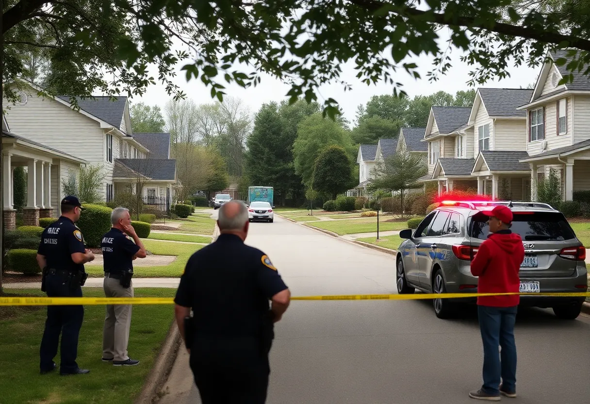 Community members observing a police response in Hoover
