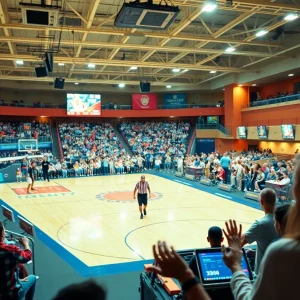 Fans cheering at UAB Athletics basketball and bowling events in January 2025.