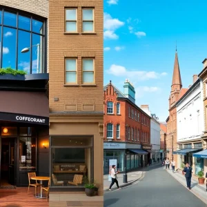 A collage of new restaurant and retail openings in Birmingham