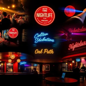 Collage of iconic Birmingham nightlife venues
