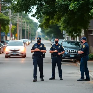 Birmingham police officers responding to a gun violence incident