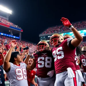 Birmingham Stallions celebrating their playoff victory