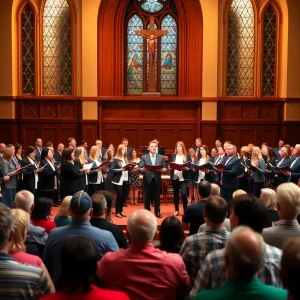 Whiffenpoofs performing live at a concert