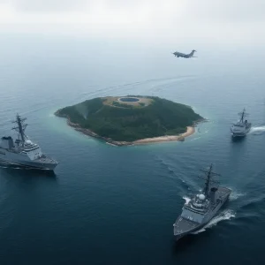 Chinese military conducting exercises near Taiwan