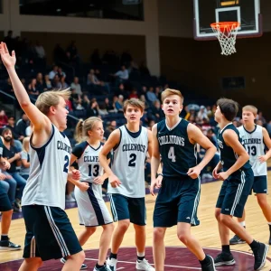Hoover Lady Bucs celebrating their championship win