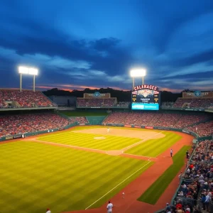 UAB Baseball game atmosphere with fans and players