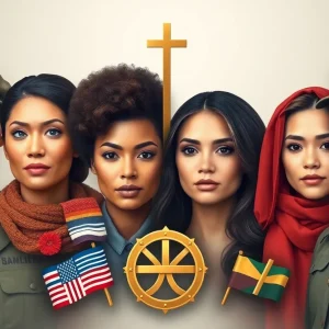 Diverse women symbolizing peace and security collaboration