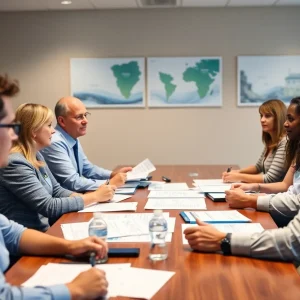Diverse members of the Birmingham Regional Water Board during a meeting