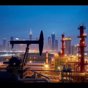 Modern energy facility in Birmingham symbolizing investment in oil and gas.