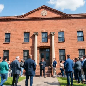 Gathering at the Birmingham Historic Preservation Summit discussing cultural landmarks.