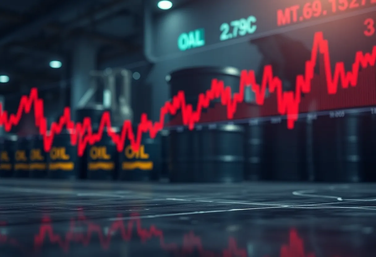 Image depicting the drop in crude oil market prices