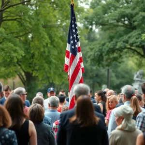 Ceremony honoring military veterans on Memorial Day