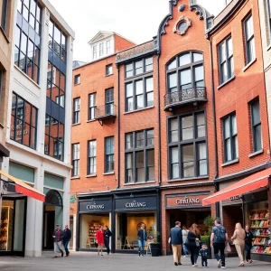 A bustling shopping scene at Pepper Place in Birmingham with new tenants
