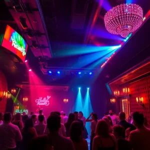 Interior view of The Pony Birmingham, showcasing a lively nightlife atmosphere.