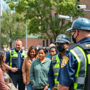 Police engaging with the community in Birmingham