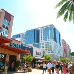 Vibrant neighborhood with new shops and restaurants in Birmingham