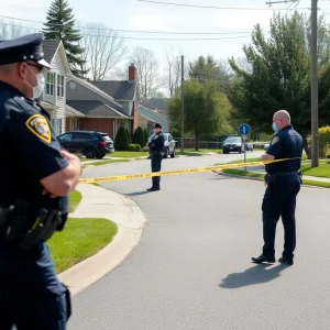 Birmingham police investigating a shooting incident in a suburban area.