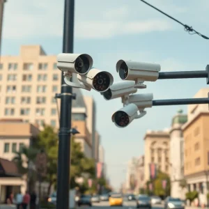Public safety cameras installed on utility poles in Birmingham