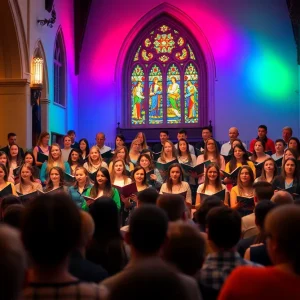 Birmingham Youth Choir performing during their anniversary concert