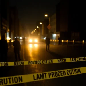 Scene of a shooting incident in Birmingham