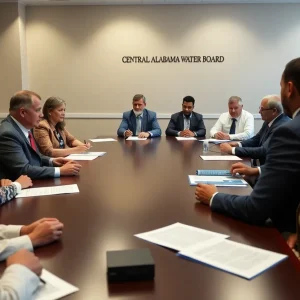 Meeting of the Central Alabama Water Board discussing BBRC contract