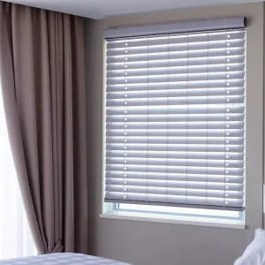 Safe hotel room environment for children with window blinds