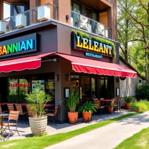 Epice restaurant exterior view in Birmingham along Rotary Trail