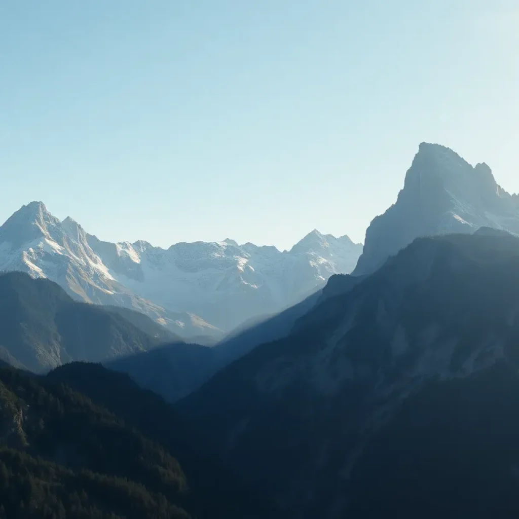 A majestic mountain landscape symbolizing dedication and legacy