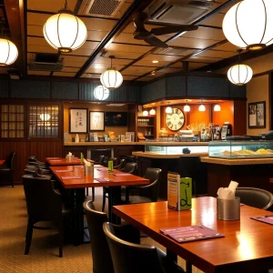 Interior view of Otsuka Ramen restaurant