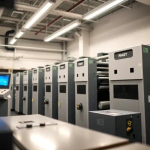 RMGT 970 Offset Press at the University of Alabama Birmingham Printing Services.