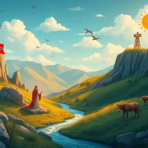 Symbolic representation of peace talks between Ukraine and Russia