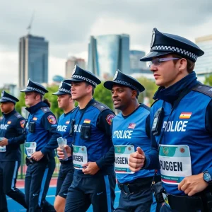 Athletes competing in the World Police & Fire Games in Birmingham