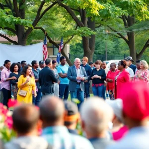 Community gathering depicting leadership and unity in Birmingham