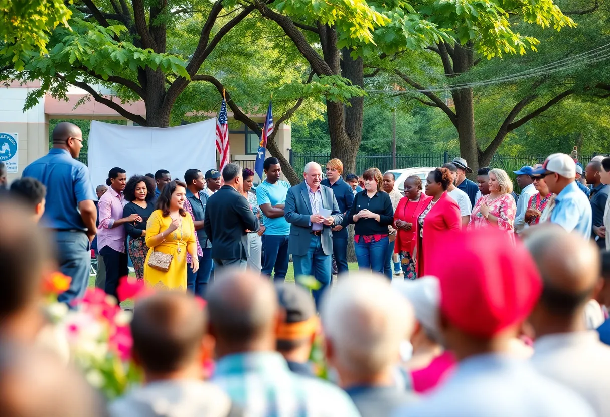 Community gathering depicting leadership and unity in Birmingham