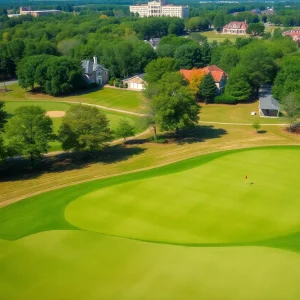Scenic golf course in Birmingham, Alabama