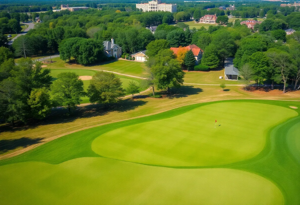 Scenic golf course in Birmingham, Alabama