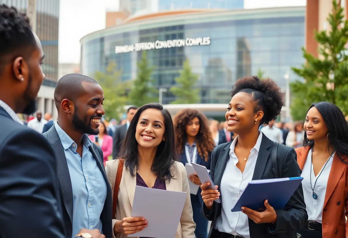 Job seekers in Birmingham looking for employment opportunities