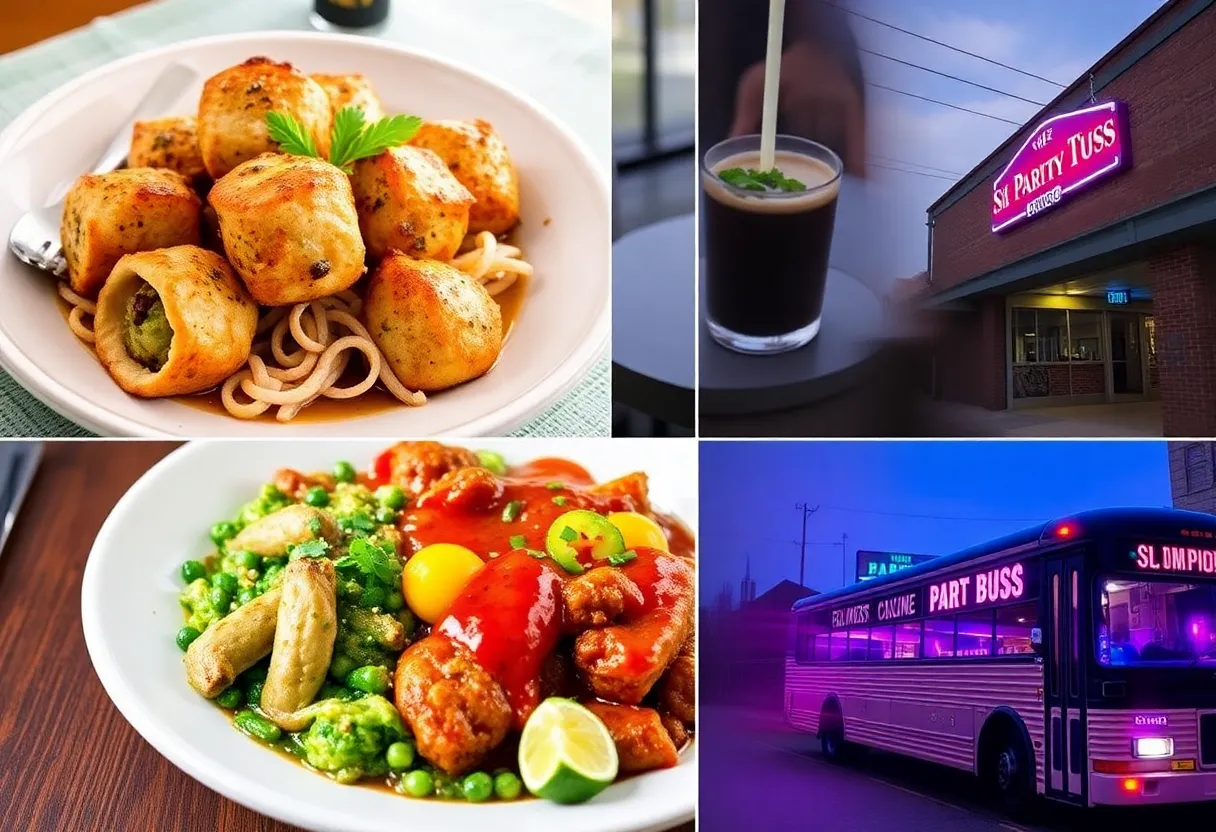 Collage of Birmingham's new dining spots and venue openings