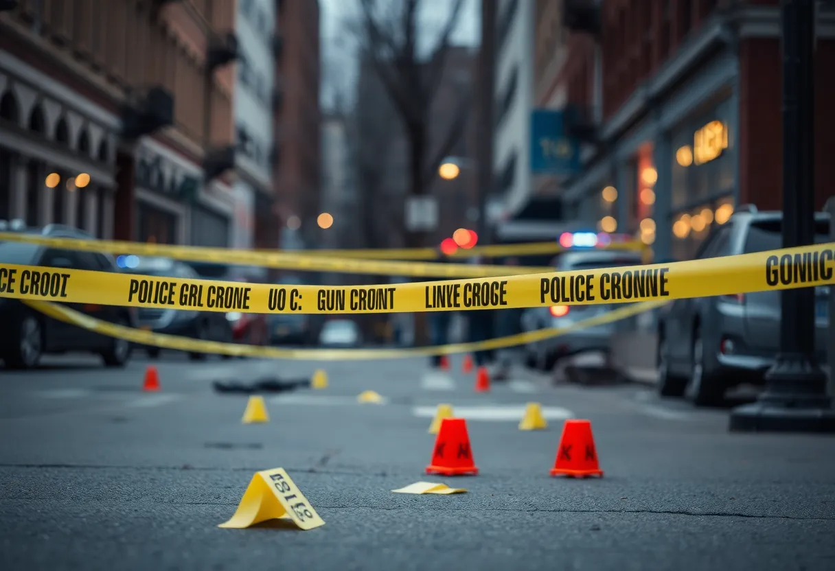 Birmingham police investigating a shooting scene