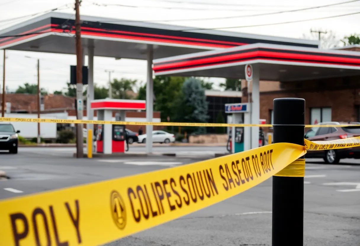 Police presence at the scene of a shooting in Birmingham.