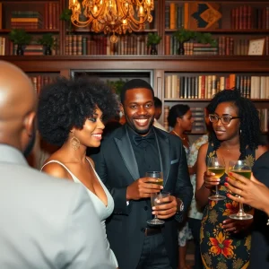 Guests attending the Classic Cocktails event at Birmingham Public Library