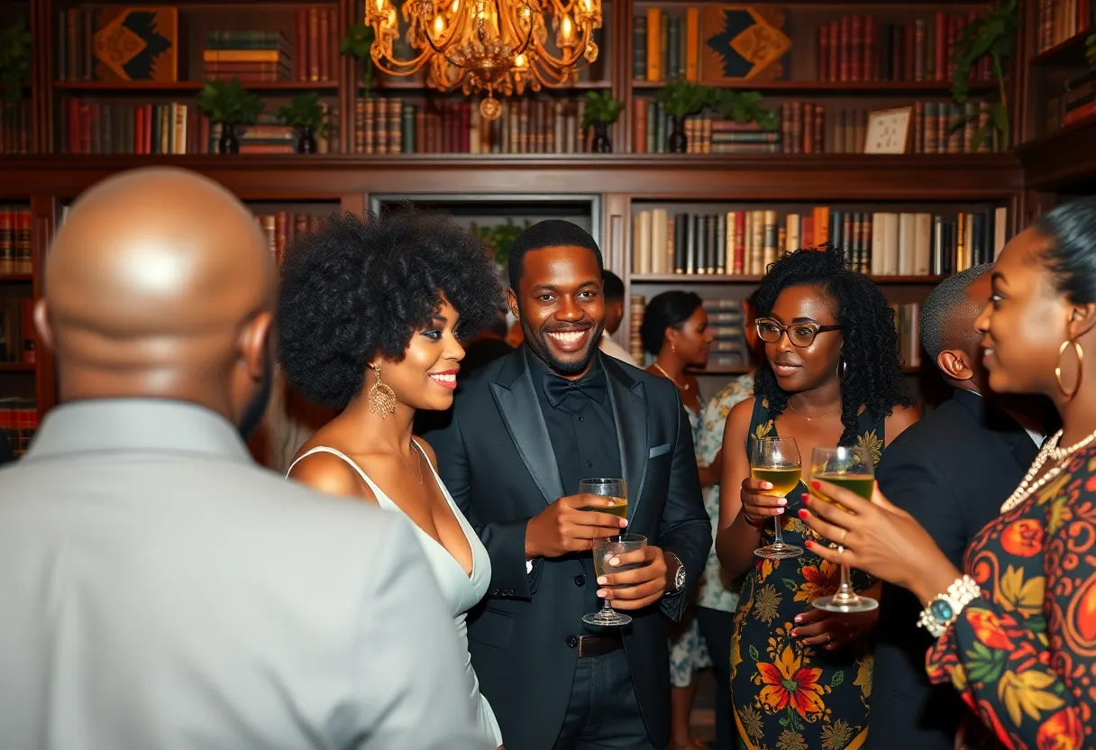Guests attending the Classic Cocktails event at Birmingham Public Library