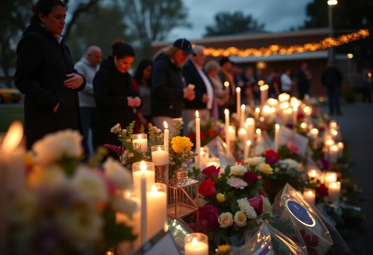 Mourners gather to pay respects to high school football coach in Birmingham