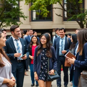 Students and faculty at Miles Law School engaging in campus activities.