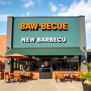 Exterior view of Slows Bar BQ in Berkley with outdoor seating.