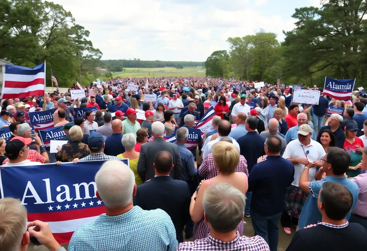 Supporters gather for Steve Marshall's campaign